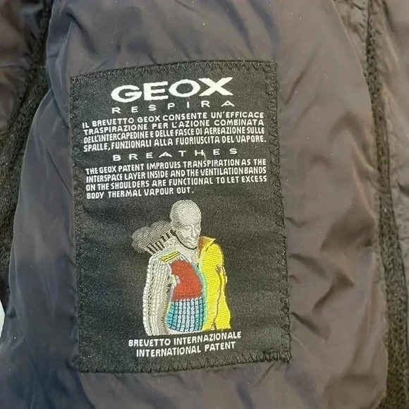 Geox Black Windbreaker Jacket Lightweight Casual Design - Picture 6 of 12